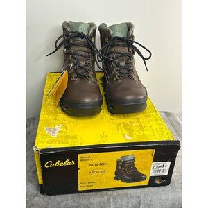 Cabela's Women's Rimrock Hikers Hiking Boots Brown 7.5M Vibram Gore-Tex
